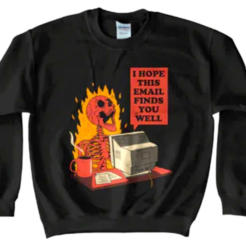 Wicked Clothing “You’ve Got Mail” Crewneck 4x NWOT